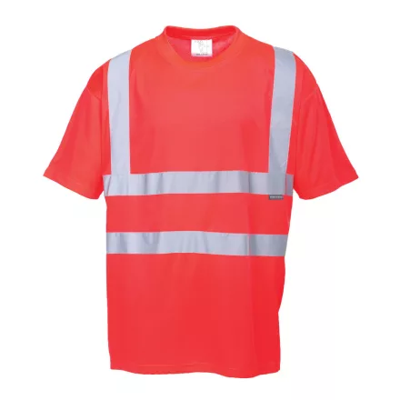 Hi-Vis póló PW_S478RERS Piros - S méret