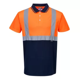 Kéttónusú pólóing  PW_S479ONRL Narancs/Navy - L méret