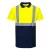 Kéttónusú pólóing  PW_S479YNRL Sárga/Navy - L méret