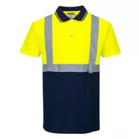 Kéttónusú pólóing  PW_S479YNRM Sárga/Navy - M méret