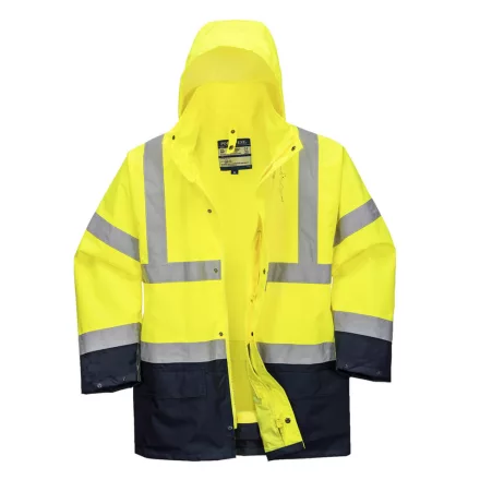 Essential 5 az 1-ben kéttónusú kabát  PW_S766YNRM Sárga/Navy - M méret