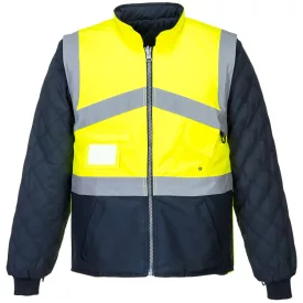   Hi-Vis kéttónusúkabát - kifordítható PW_S769YNRXXXL Sárga/Navy - XXXL méret