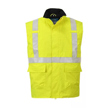 Bizflame Rain Hi-Vis antisztatikus FR lángálló mellény PW_S776YERXXXL Sárga - XXXL méret