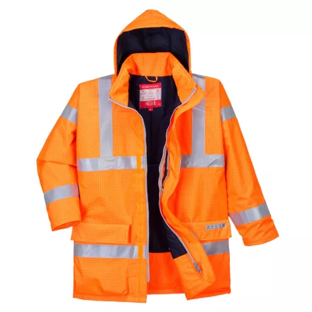 Bizflame Rain Hi-Vis antisztatikus FR kabát PW_S778ORRS Narancs - S méret