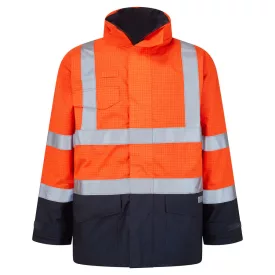   Bizflame Rain Hi-Vis Multi-Protection kabát PW_S779ONRS Narancs/Navy - S méret
