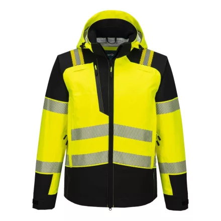 PW3 Hi-Vis esőkabát (3L) PW_T166YBRM Sárga/Fekete - M méret