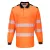 PW3 Hi-Vis hosszú ujjú pólóing PW_T184OBR4XL Narancs/Fekete - 4XL méret
