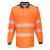 PW3 Hi-Vis hosszú ujjú pólóing PW_T184ONR5XL Narancs/Navy - 5XL méret