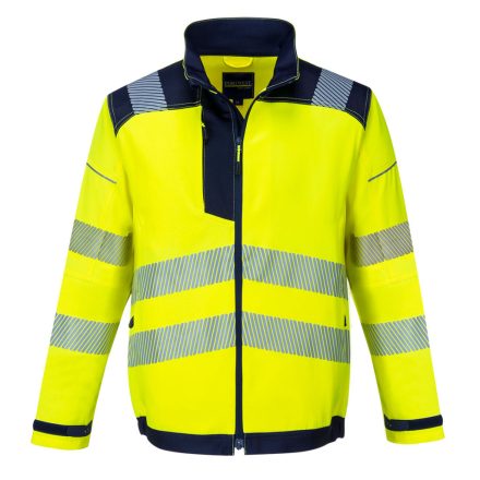 PW3 Hi-Vis kabát PW_T500YNRXXL Sárga/Navy - XXL méret
