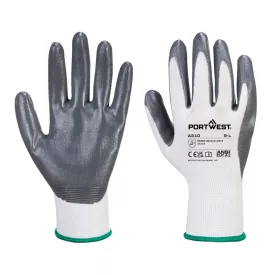   Vending Flexo Grip kesztyű (288 pár) PW_VB310W7RXL Fehér/Szürke - XL méret