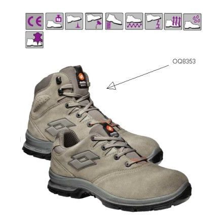 SPRINT (S3) szürke velúrbőr munkabakancs, acél orrmerevítő, kompozit talp, dupla fűző