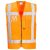 R476ORRXXL- RWS fényvisszaverő szalaggal munkavédelmi mellény XXL