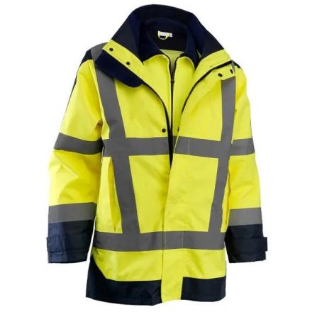 HV4IN1-O jól-láthatósági multifunkciós télikabát és softshell dzseki