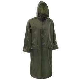   OEKZ-3XL Hosszú orkán munkavédelmi esőkabát zöld színben