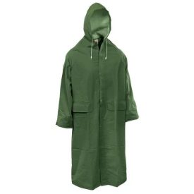   RAINFALL Hosszú PVC munkavédelmi esőkabát Zöld/Sárga színben 