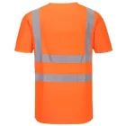 S179 Potwest jólláthatósági V-nyakú hálós betétekkel ellátott munkavédelmi póló Narancs 4XL