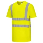 S179 Potwest jólláthatósági V-nyakú hálós betétekkel ellátott munkavédelmi póló Sárga XL