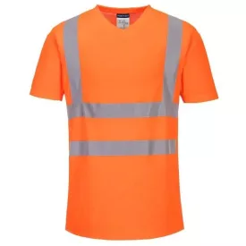   S179 Potwest jólláthatósági V-nyakú hálós betétekkel ellátott munkavédelmi póló Narancs és Sárga színnekben