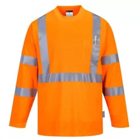 S191 - Hivis hosszú ujjú póló zsebbel