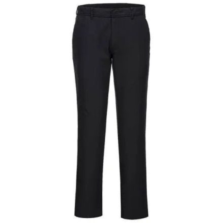 S235 Portwest Női Slim Chino munkavédelmi derekasnadrág Fekete 30