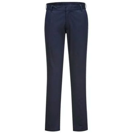 S235 Portwest Női Slim Chino munkavédelmi derekasnadrág Tengerészkék 34