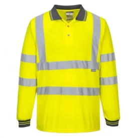   S277YERS, S277 HI-VIS HOSSZÚ UJJÚ PÓLÓING, normál fazon, sárga színben