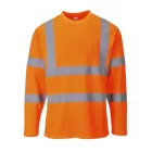 S278-s Portwest, HiVis hosszú ujjú pólóing, Jólláthatósági