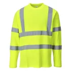 S278-s Portwest, HiVis hosszú ujjú pólóing, Jólláthatósági