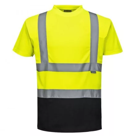 S378-s Portwest, Kéttónusú pólóing  Sárga/szürke színben, méret: S