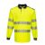 T184YBR5XL, PW3 Hi-Vis hosszú ujjú pólóing- T184, sárga/fekete, 5XL