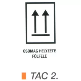 A nyíllal megegyezö irányba állítandó TAC2