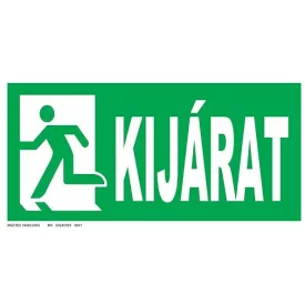   Kijárat - ajtó a baloldalon piktogramm, utánvilágító TB-00918