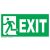 Exit - ajtó a baloldalon piktogramm, utánvilágító TB-00919
