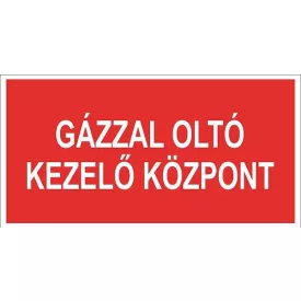   Gázzal oltó kezelő központ tábla utánvilágító TB-02147