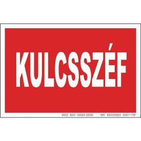 Kulcsszéf UV tábla