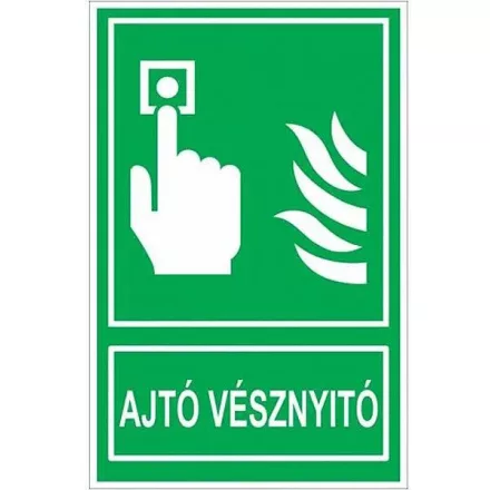 Ajtó vésznyitó piktogramm utánvilágtó  TB-06209