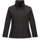 TK21 Portwest Női Print & Promo Softshell munkavédelmi pulóver Fekete XL