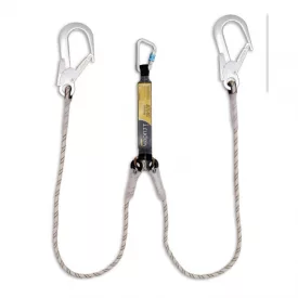   Energiaelnyelő Irudek 373 + 3 acél karabiner, szürke/fekete, 140cm