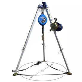   Mentőállvány szett Irudek TRIP 10 KIT, 3 lábú állvány, szürke, 10m