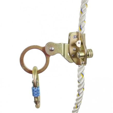 Zuhanásgátló Irudek ERGOSTOP, 14mm átmérőjű Cobra kötélhez, ezüst, csak készülék