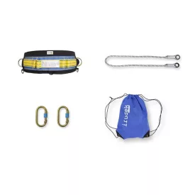   Testheveder szett Irudek Pirineos Light, Light P1 + 981 karabiner + Nexion 150 kötél, kék/fekete, universal