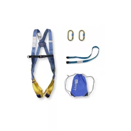 Testheveder szett Irudek Himalaya Eco, Light 1 + 981 karabiner + 30100 rögzítőpánt, kék/fekete, universal