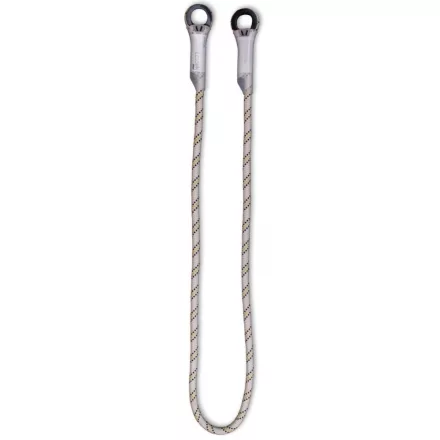 Biztosító kötél Irudek Nexion 150, 2 műanyag gyűrűvel, fekete/szürke, 1,5m / 12mm