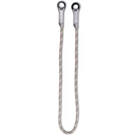 Biztosító kötél Irudek Nexion 100, 2 műanyag gyűrűvel, fekete/szürke, 1m / 12mm