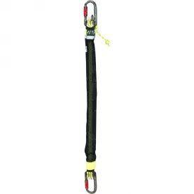   Kötél mentőcsigával Irudek HAULERBINER, kompakt és könnyű, fekete/sárga, 105cm