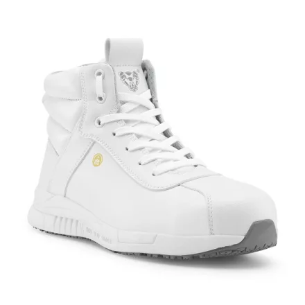 Védőbakancs S3 ESD SRC mikrofiber felsőrész, EVA/gumi talp, fehér, 43