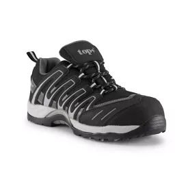   Védőfélcipő S1P ESD SRC EVA-gumi talppal, kompozit orrmerevítő, fekete/sárga, 45