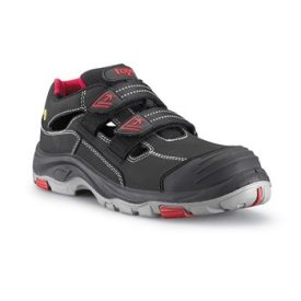   Védőszandál O1 ESD SRC PU/gumi talp TOP BROOKLYN SANDAL, fekete/piros, 44