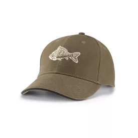 Sapka (ponty hímzéssel) khaki/fekete