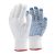 TOP COPE4 PVC kötött kesztyű pontozott, pamut/poliészter, gumírozott mandzsetta